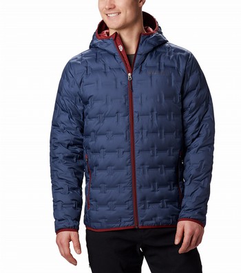 men's delta ridge down hooded jacket