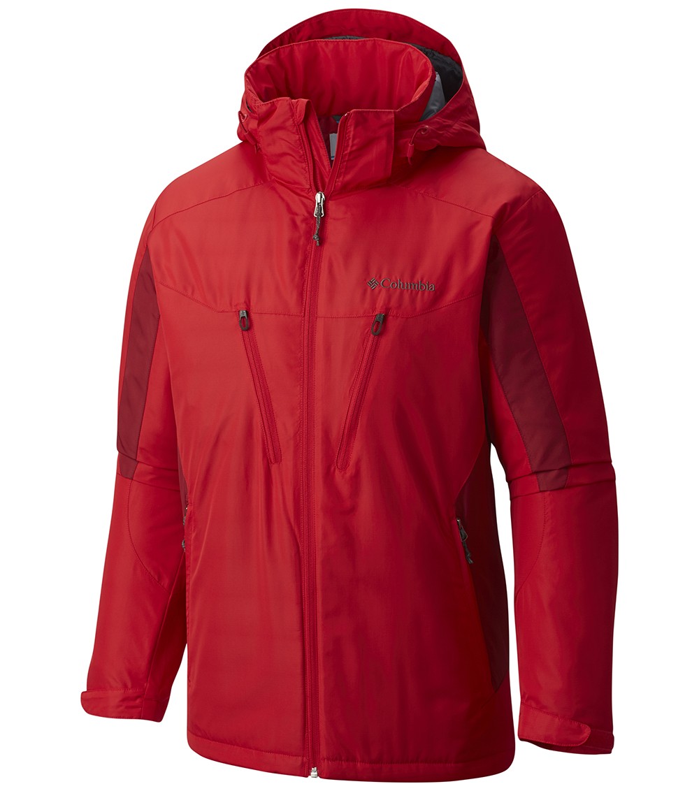 Columbia Mens Antimony Iv Ski Jacket Mountain Red